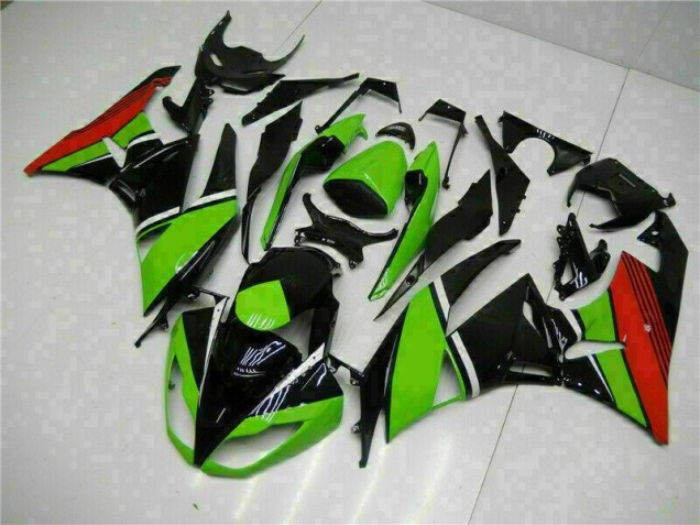 ZX6R 2009-2012 Motorrad Verkleidungen - Schwarz Grün Rot ZX6R 2009-2012 Motorrad Verkleidungen - Schwarz Grün Rot