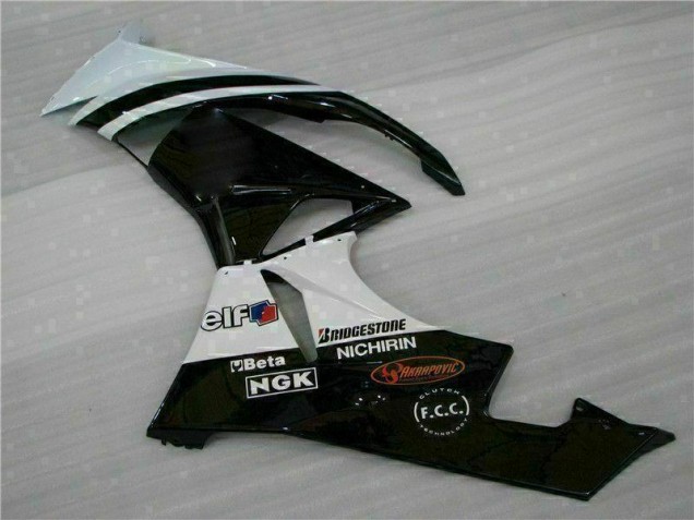 ZX6R 2009-2012 Motorrad Verkleidungen - Schwarz Weiß 3M Touch4 ZX6R 2009-2012 Motorrad Verkleidungen - Schwarz Weiß 3M Touch4