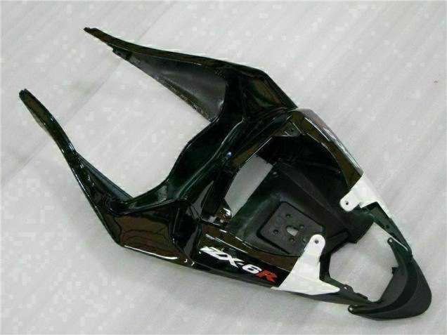 ZX6R 2009-2012 Motorrad Verkleidungen - Schwarz Weiß 3M Touch4 ZX6R 2009-2012 Motorrad Verkleidungen - Schwarz Weiß 3M Touch4