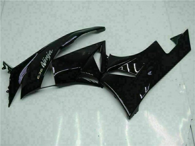 ZX6R 2009-2012 Motorrad Verkleidungen - Schwarz Weiß Ninja 636 ZX6R 2009-2012 Motorrad Verkleidungen - Schwarz Weiß Ninja 636