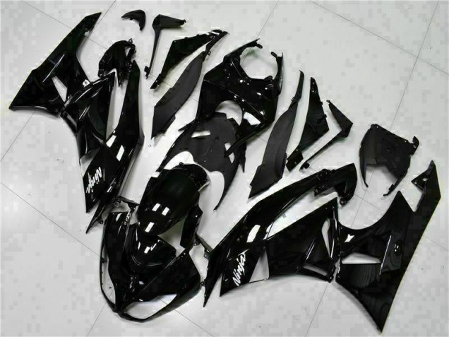 ZX6R 2009-2012 Motorrad Verkleidungen - Schwarz Weißer Ninja ZX6R 2009-2012 Motorrad Verkleidungen - Schwarz Weißer Ninja