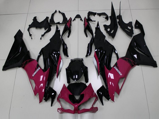 ZX6R 2019-2023 Motorrad Verkleidungen - Rosa Schwarz ZX6R 2019-2023 Motorrad Verkleidungen - Rosa Schwarz