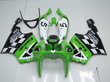 ZX7R 1996-2003 Motorrad Verkleidungen - Grün Schwarz und Weiß