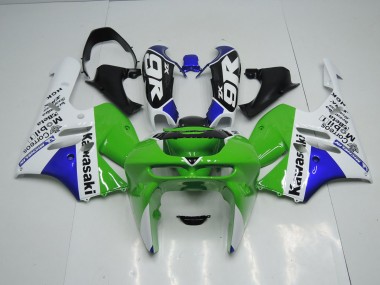 ZX9R 1994-1997 Motorrad Verkleidungen - Grün Weiß